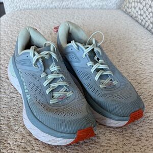 Hoka Bondi Gray and White Running‎ Shoes Women’s Size 8.5
